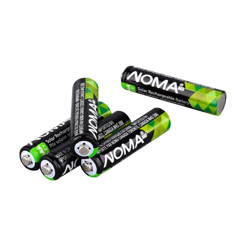 AAA Ni-MH 300mAh Rechargeable Batteries for Solar Lights, 1.2V, 4-pk E8S7 - product image 1