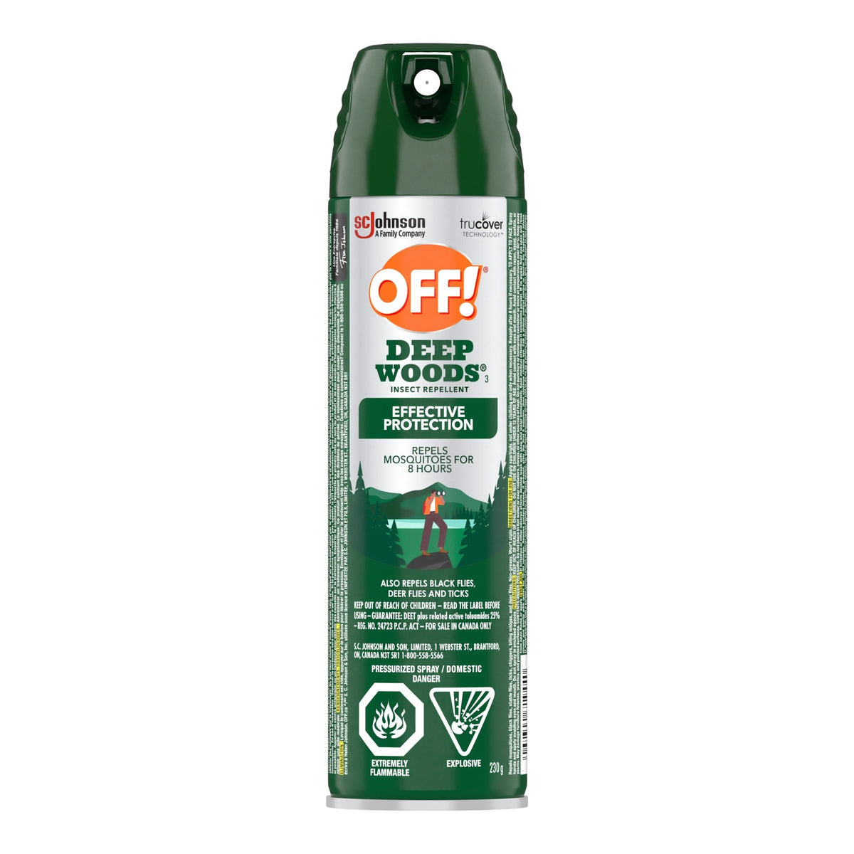 ! Deep Woods 8-Hour 25% DEET Bug Spray, 230-g U0H9 - product image 1
