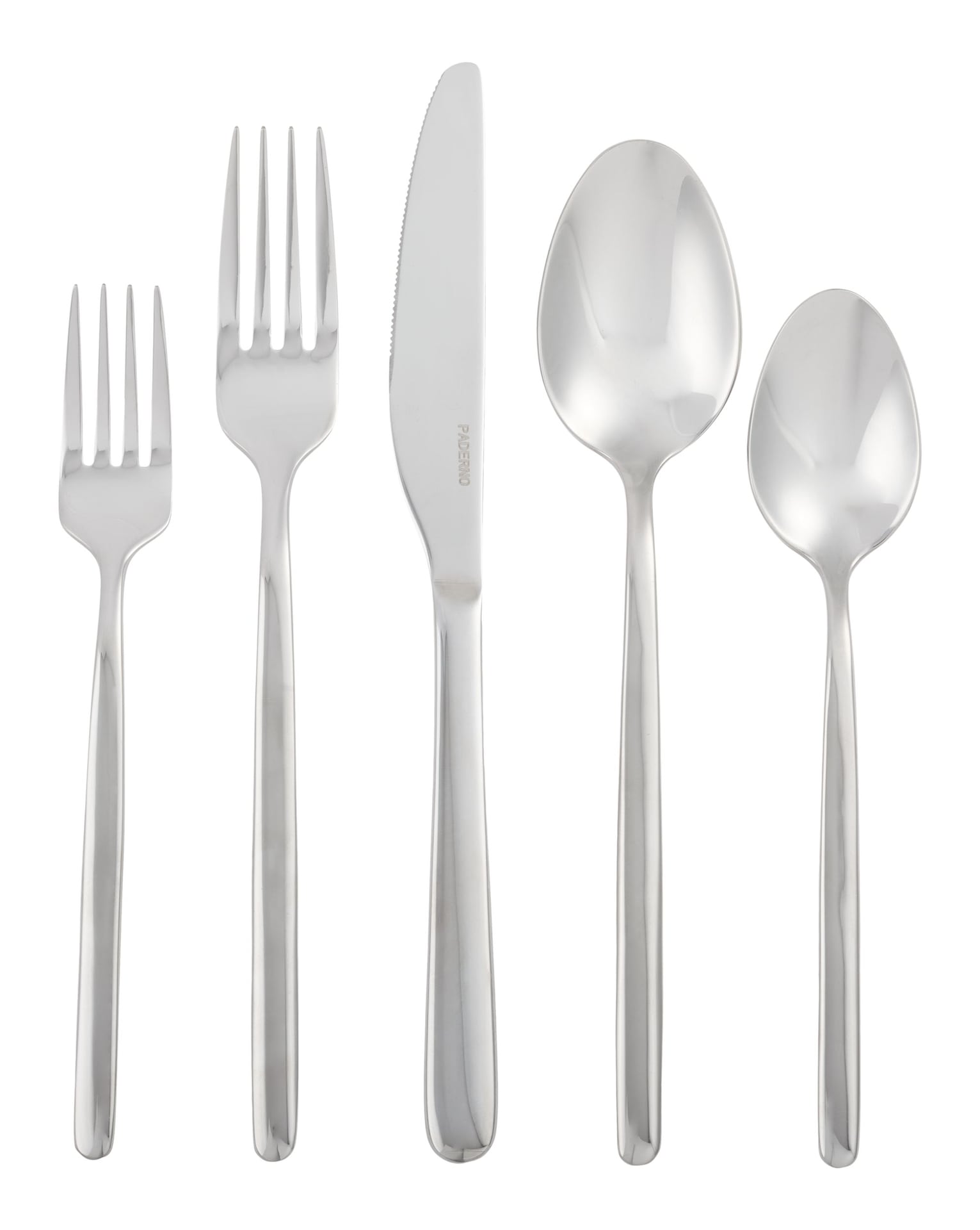 Slim Rounded Handle Flatware Set, Serves 12, 60-pc F3M9 - product image 1