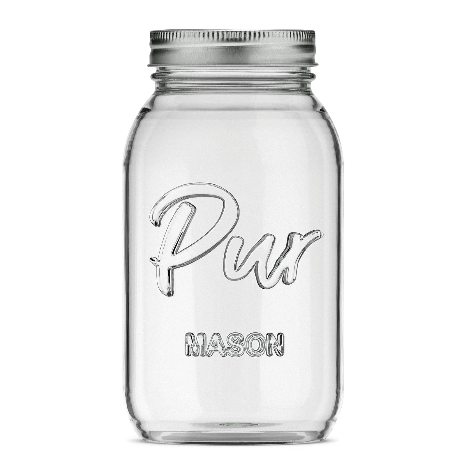 Mason Regular Mouth Canning Glass Jar with Lid & Band, 32-oz/946-mL, 12-pk Z5B3 - product image 1