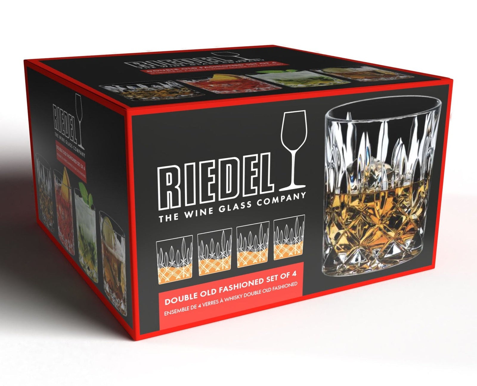 Double Old Fashioned (DOF) Glass Whiskey Tumbler, Clear, 10.4-oz, 4-pk W7Y1 - product image 2