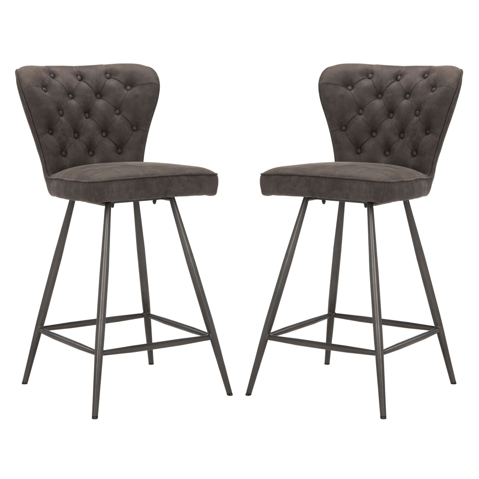Ashby Counter Stool, Set of 2, Grey H0L7 - product image 1