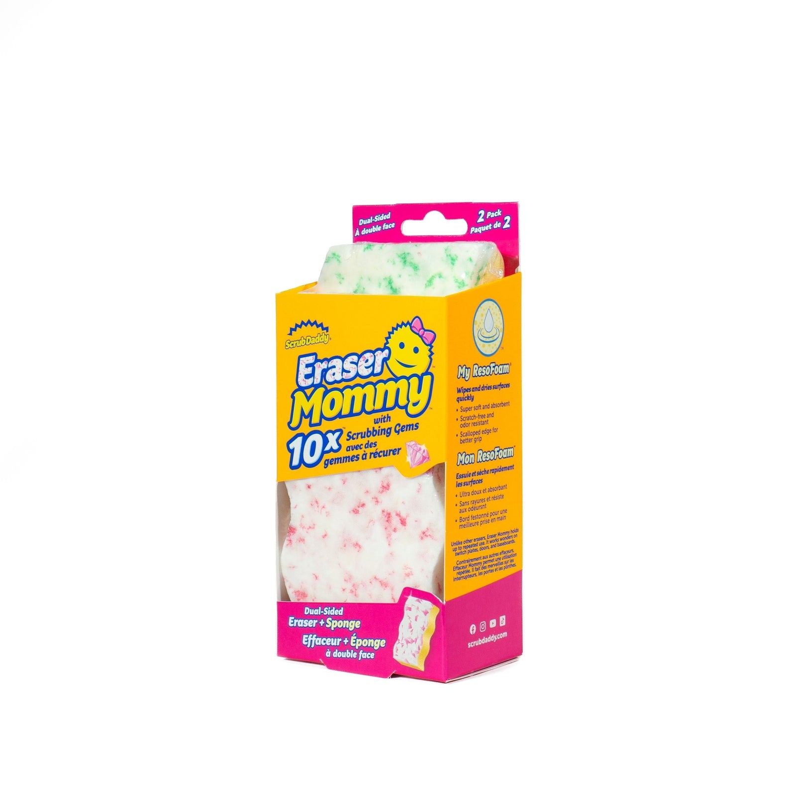 Eraser Mommy All-Purpose Cleaning Sponge/Scrubber, 2-pk E8C1 - product image 1