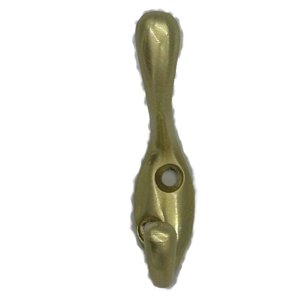 Single Hook, 3.5", Satin Brass, 3pk H9V6 - product image 1