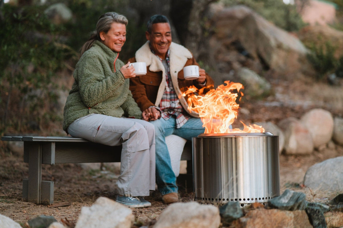 Stove Stainless Steel Smokeless Bonfire Fire Pit with Removable Ash Pan, 19.5 x 14-in N5J6 - product image 6