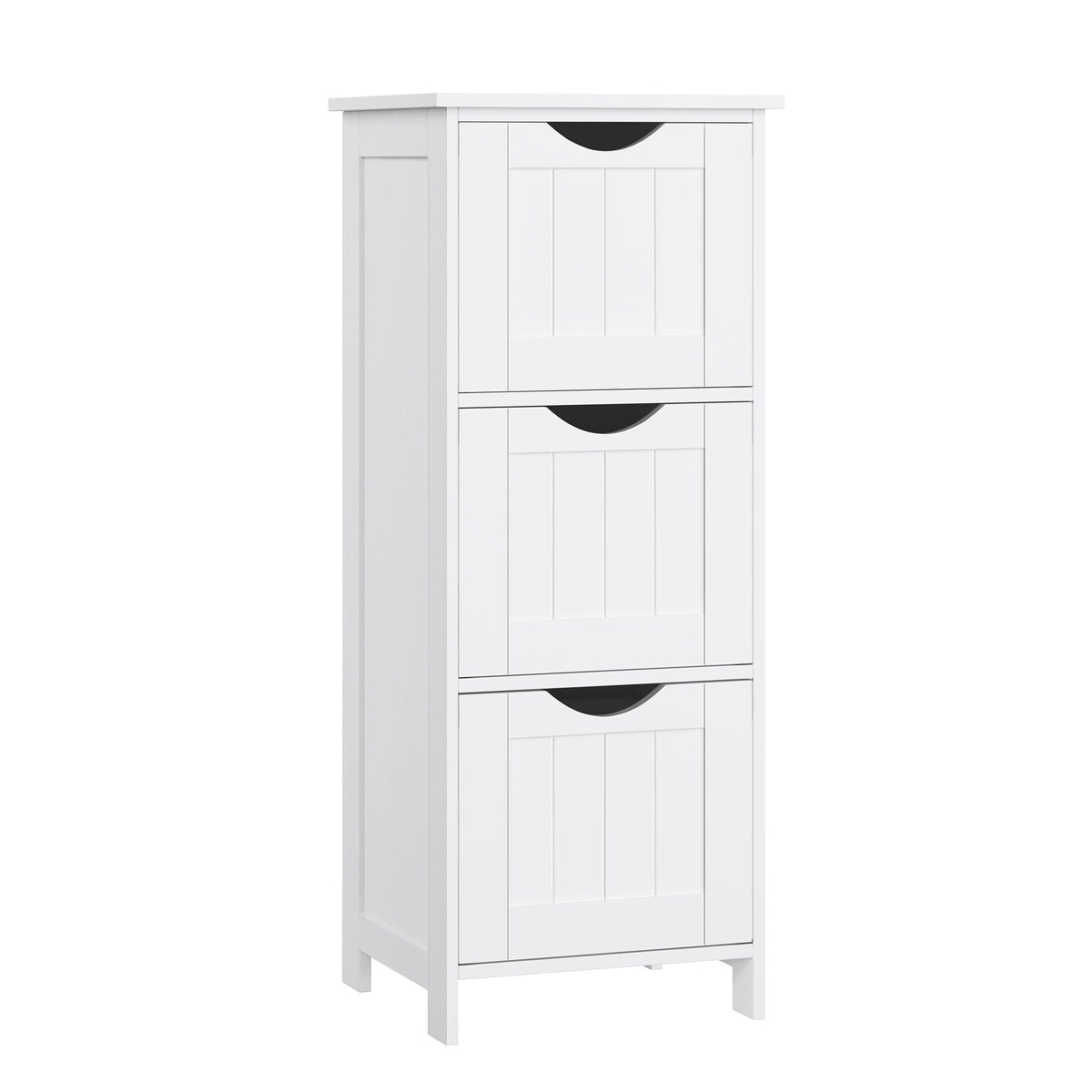 Home White Freestanding Cabinet with 3 Drawers D2P2 - product image 1