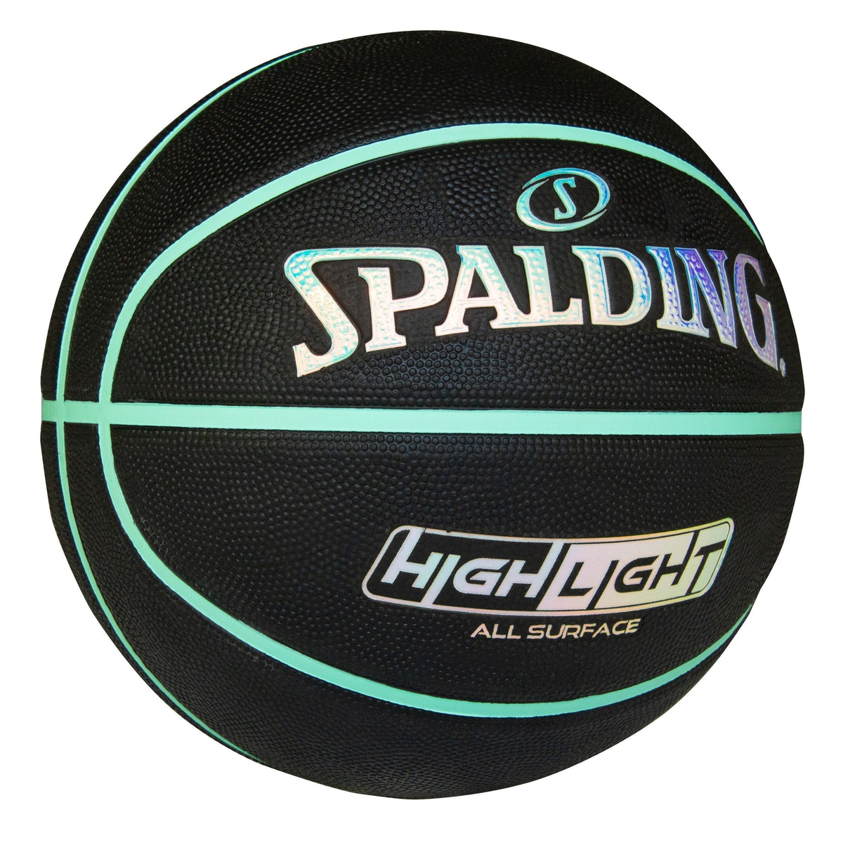 Highlight Foil Basketball, Black/Mint, Size 7 Z2D3 - product image 3