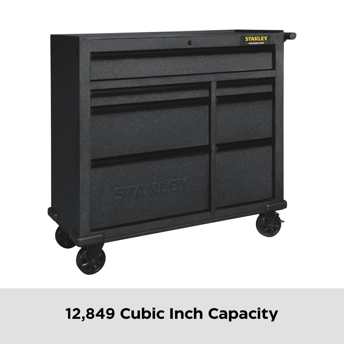 Rolling Tool Storage Cabinet with 7 Drawers, Power Bar with USB, Black, 42-in H7T6 - product image 4