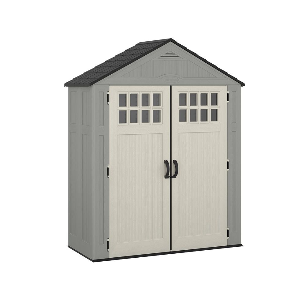 Everett 6x3-ft Dove Grey All-Weather Storage Shed I0N9 - product image 1
