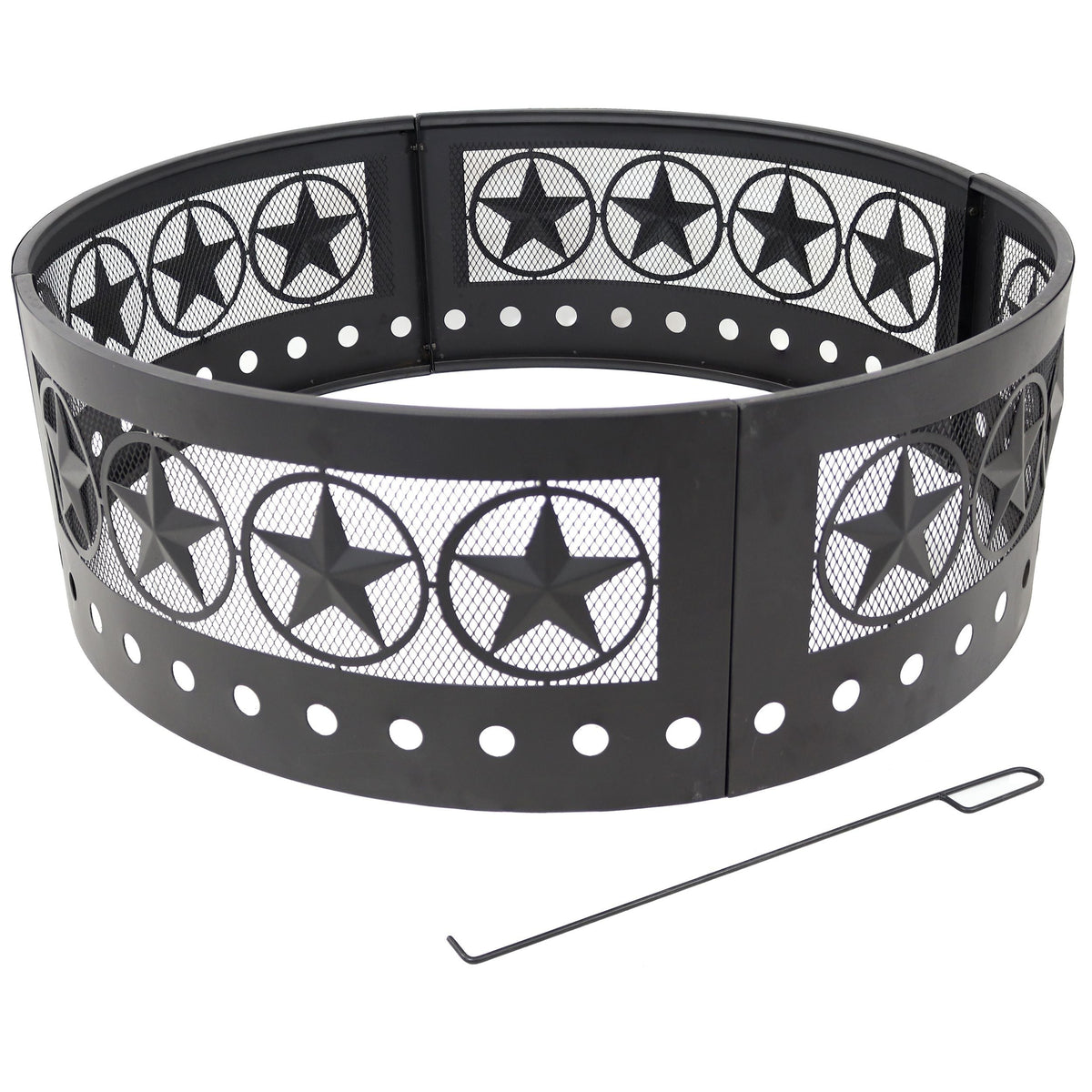 Décor Heavy-Duty Steel Cut Out Campfire Ring, 36-in L6F8 - product image 1