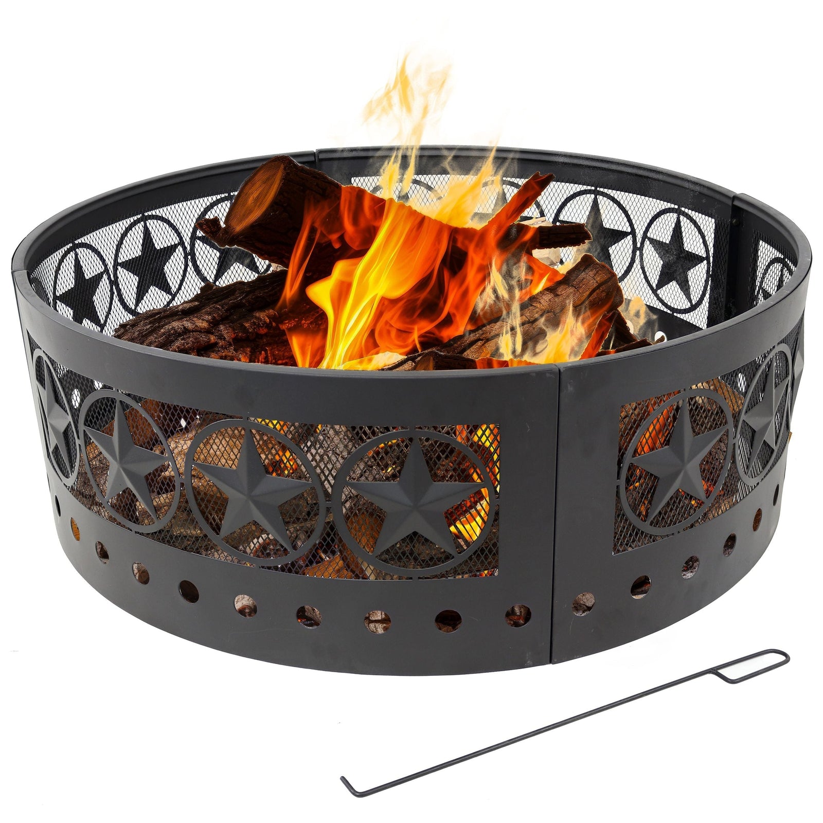 Décor Heavy-Duty Steel Cut Out Campfire Ring, 36-in L6F8 - product image 2