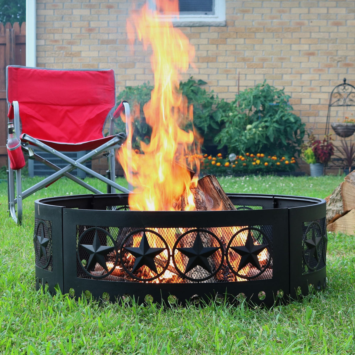 Décor Heavy-Duty Steel Cut Out Campfire Ring, 36-in L6F8 - product image 7