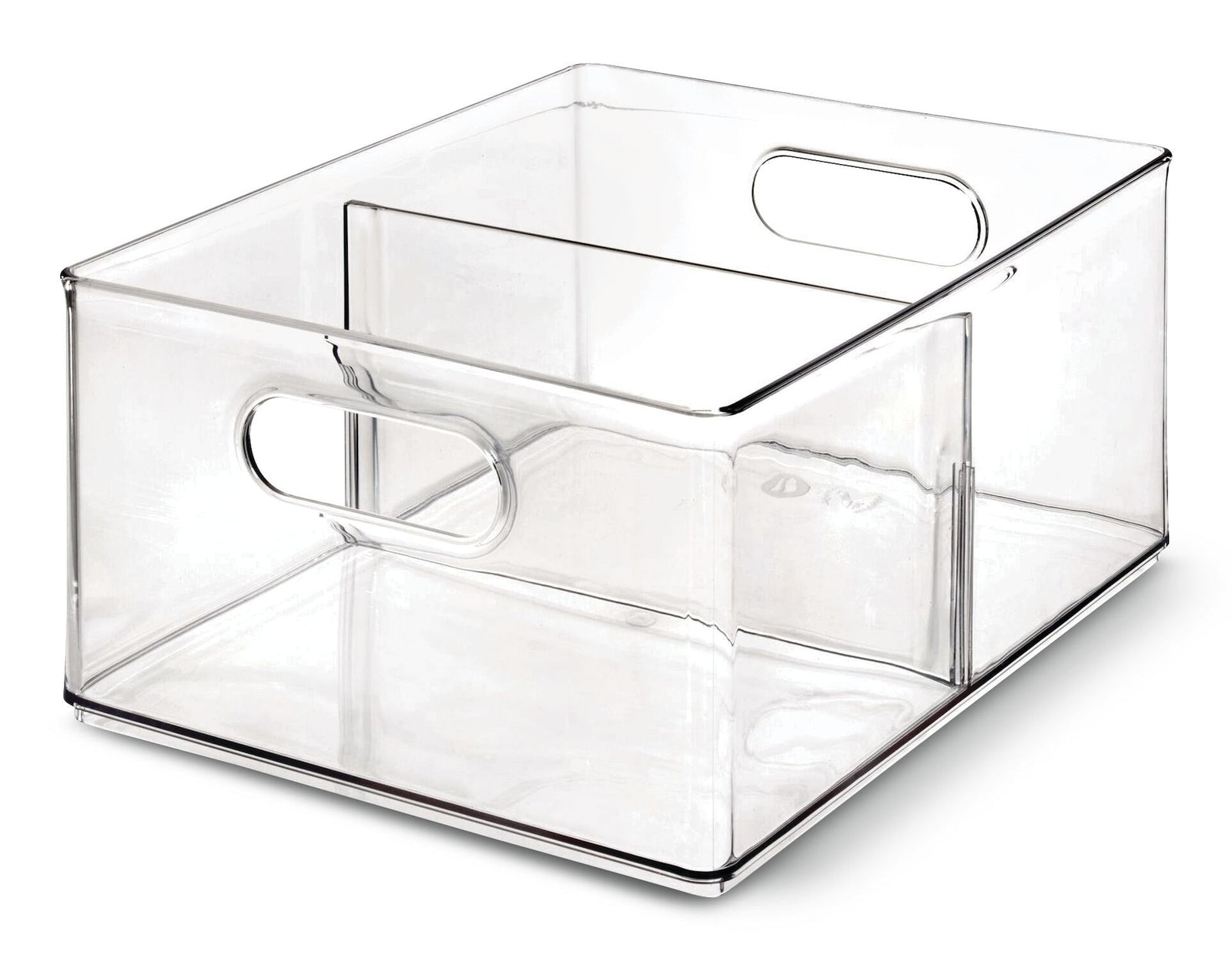 The Home Edit by iDESIGN Clear Stackable Divided Deep Organizing Storage Bin, 11.5-L V5N9 - product image 1