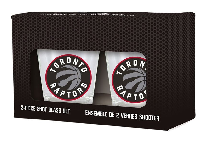 Toronto Raptors Heavy Base Shot Glass Set For Basketball Fans/Collectors, 2-oz, 2-pk Q5U4 - product image 2