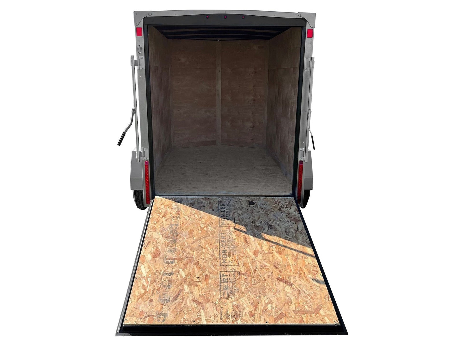 5 x 8-ft Enclosed Trailer with Ramp Door, White I6D1 - product image 3
