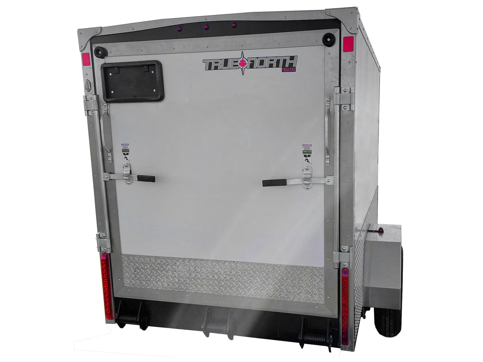 5 x 8-ft Enclosed Trailer with Ramp Door, White I6D1 - product image 4