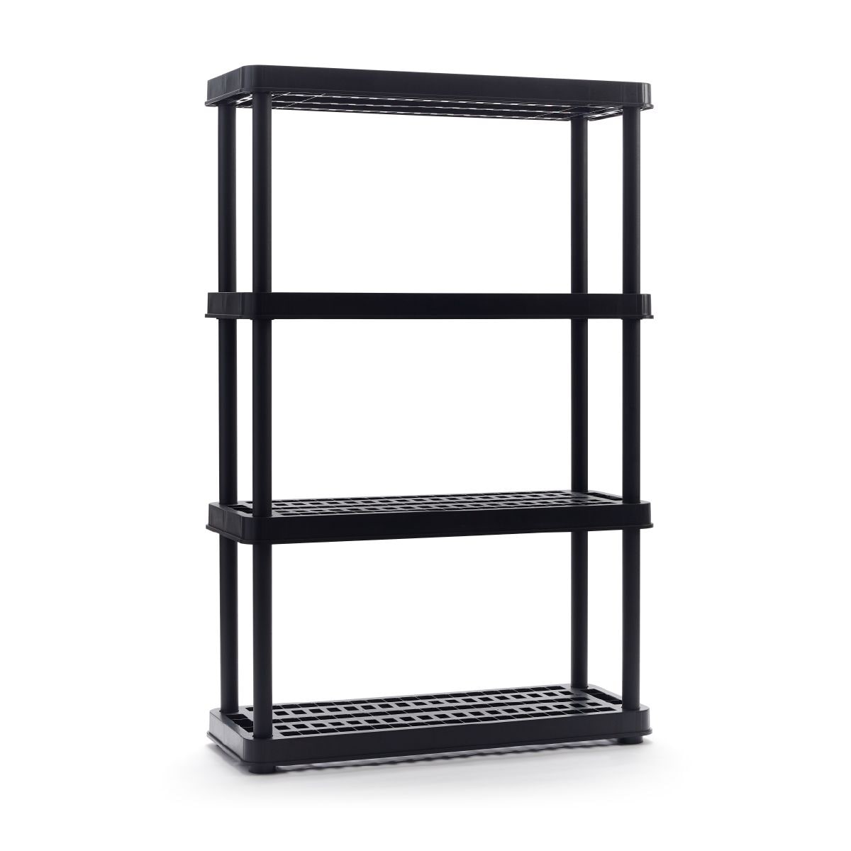 4-Shelf Resin Storage/Shelving Unit, 36 x 14 x 54.5-in, Black C5I6 - product image 1
