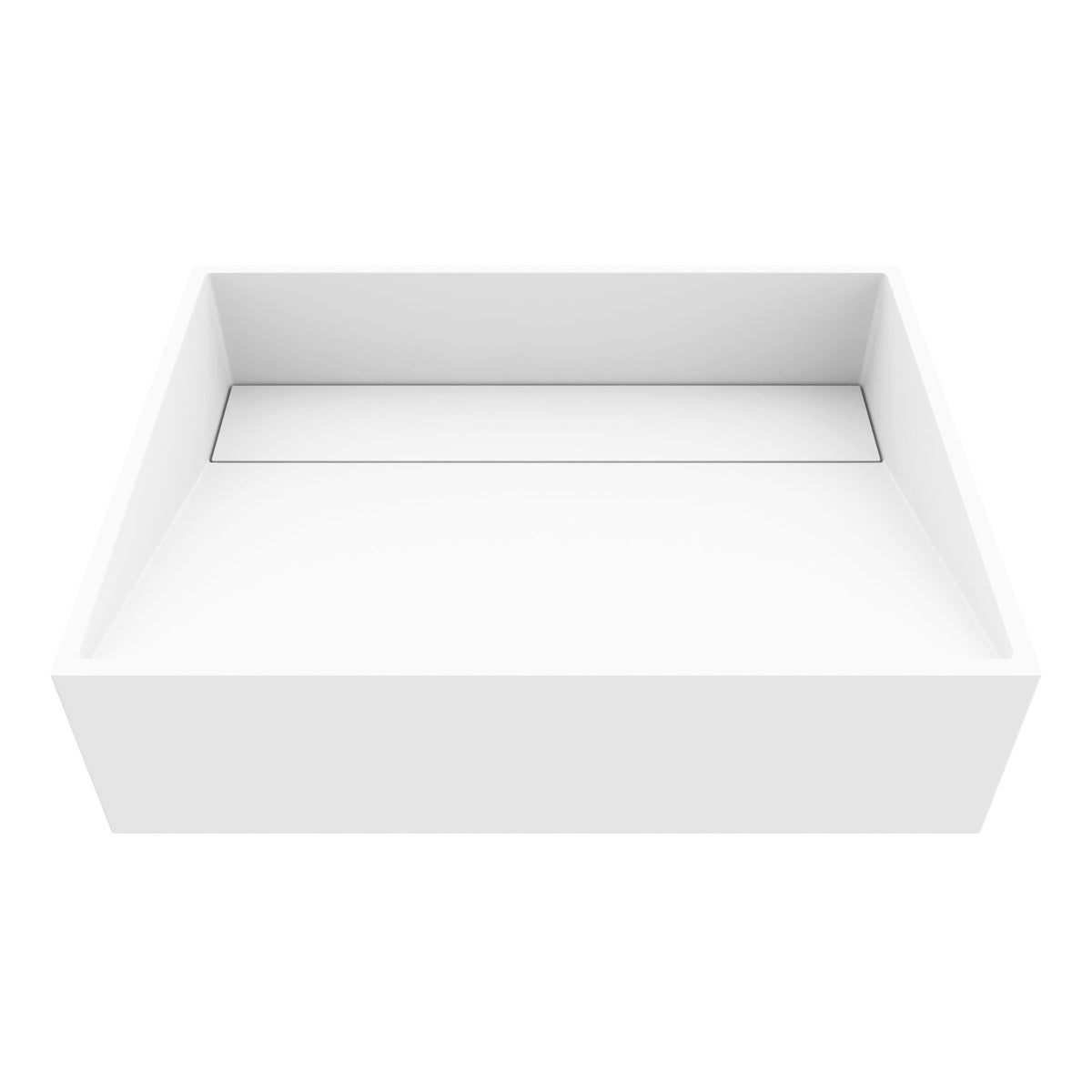 Starr Modern MatteStone 17x13-in Deep White Bathroom Sink/Basin with Rectangular Vessel S5S3 - product image 1