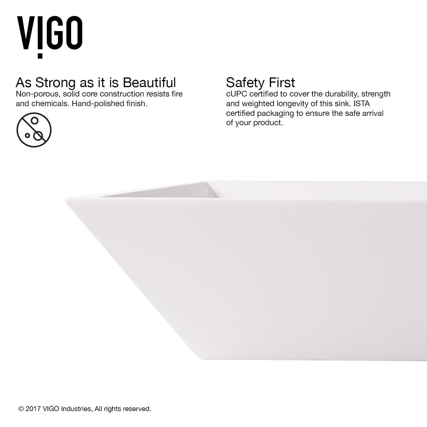 Vinca Matte Stone Vessel Bathroom Sink/Basin with Deep Bowl, White J8T3 - product image 4
