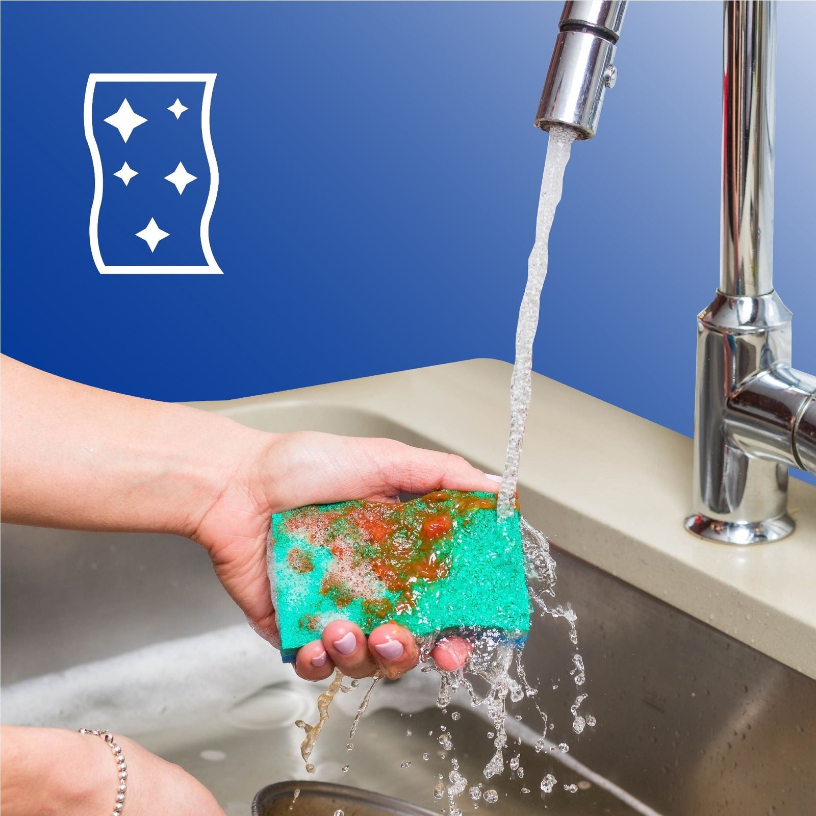 Scrunge Multi-Use, Non-Scratch Scrub Sponge, 2-pk Q7G4 - product image 6