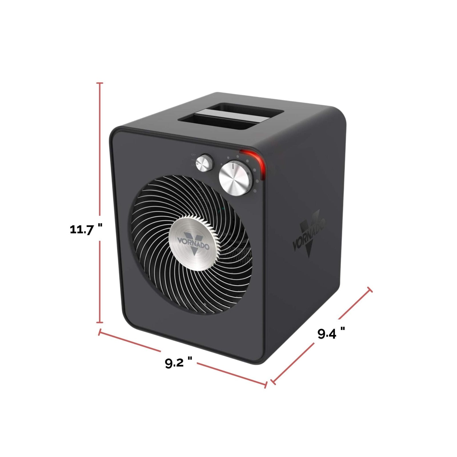 VMHi300 Whole Room Metal Heater with Adjustable Thermostat, Storm Grey A9V4 - product image 4