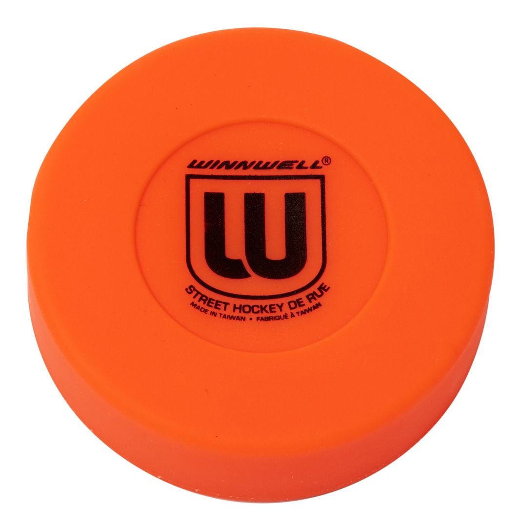 Street Hockey Medium Puck, Orange, 75mm, 50g X3U6 - product image 1
