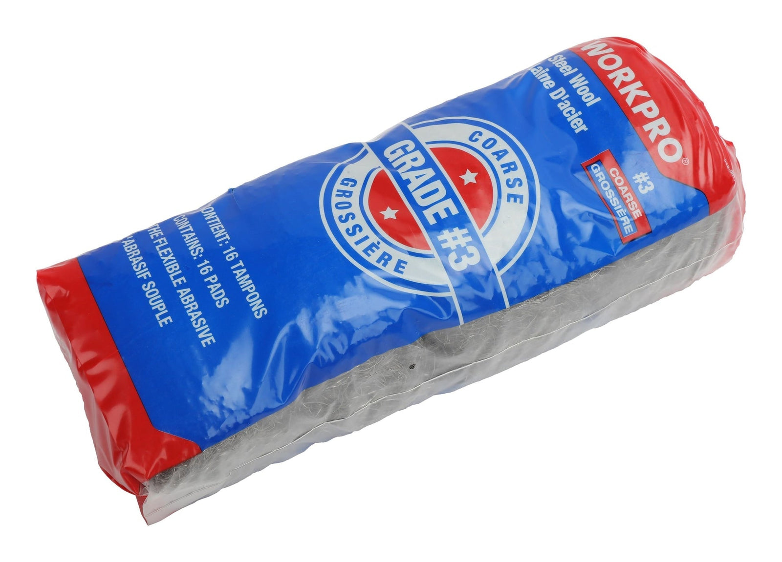 Steel Wool Pads, Surface Cleaning, Paint Removal & Restoration, Coarse Grade 3, 16-pk M8M8 - product image 2