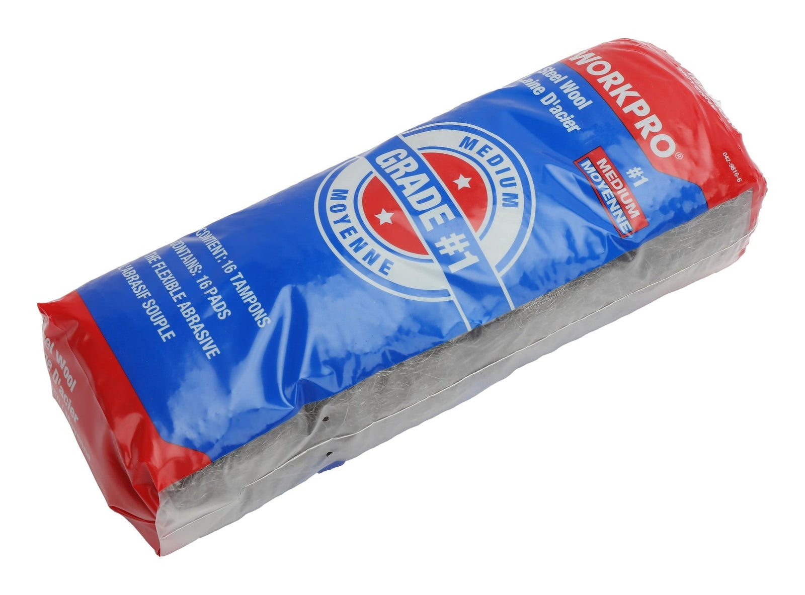 Steel Wool Pads, Surface Cleaning, Preparation & Rust-Removal, Medium Grade, 16-pk N7X4 - product image 2