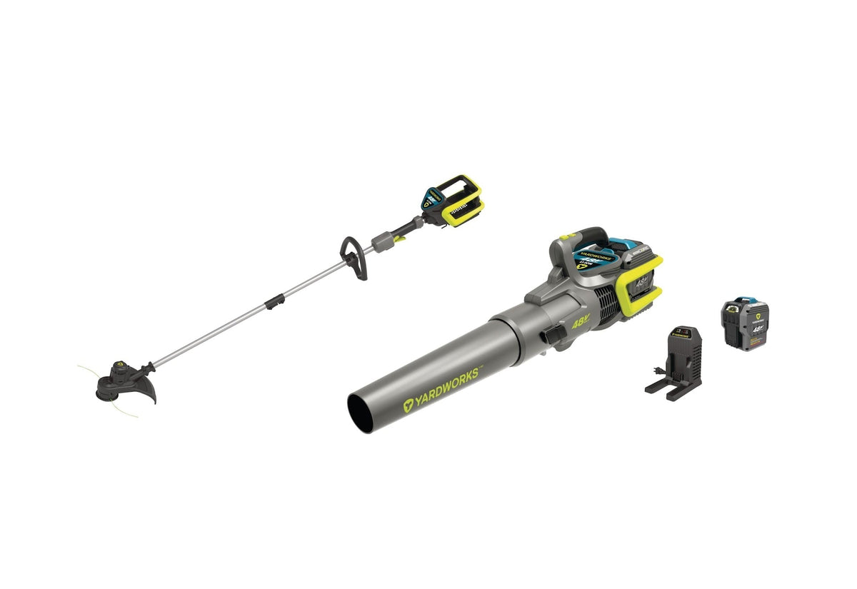 48 V Cordless Leaf Blower & Trimmer Combo, 2 Ah Battery Included W7X0 - product image 2