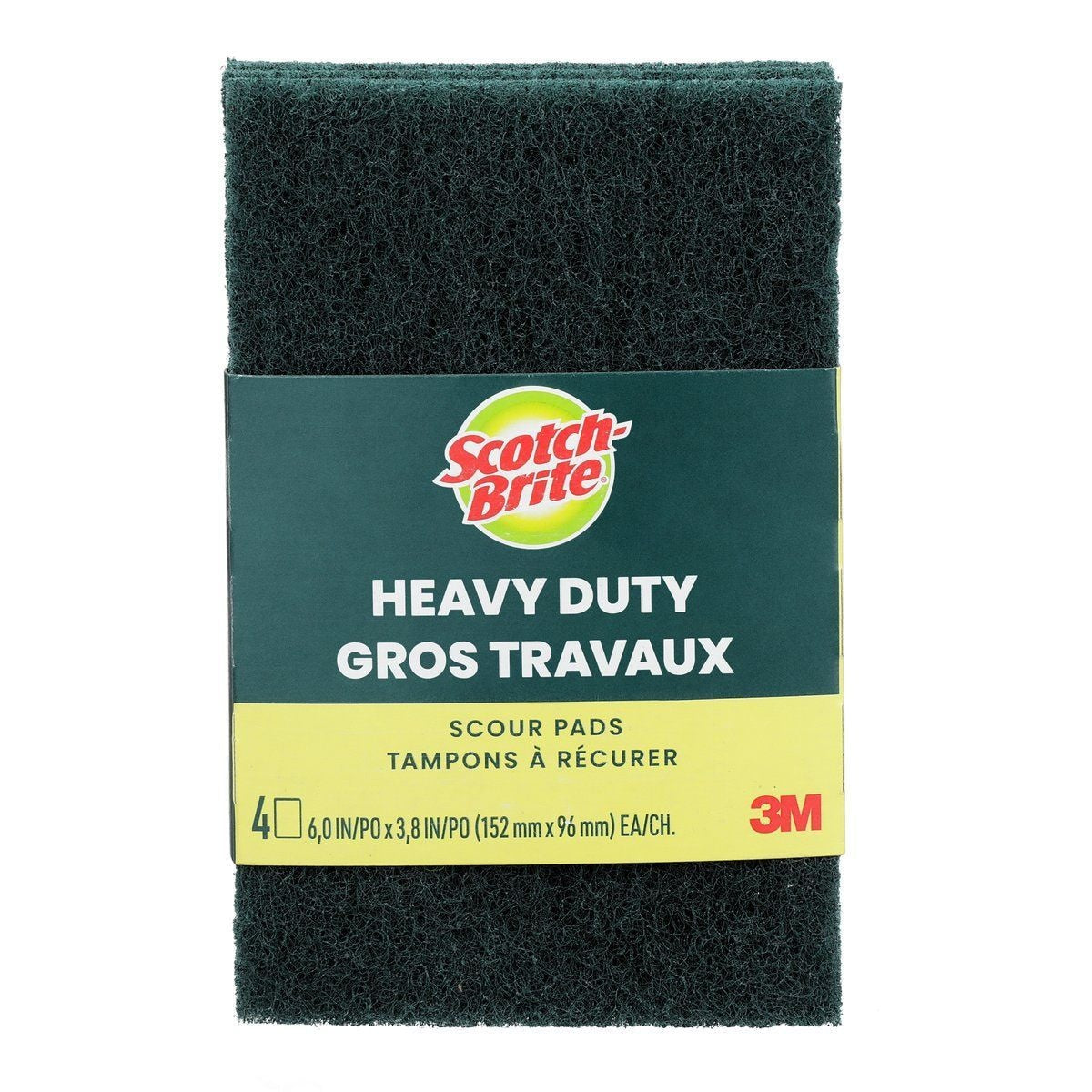 3M Scotch-Brite Heavy Duty Scour Pad, 4-pk F1W0 - product image 1