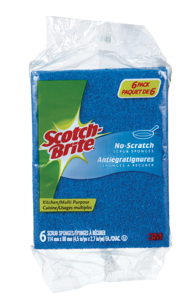 3M Scotch-Brite Non-Scratch All-Purpose Scrub Sponge, 6-pk J2N6