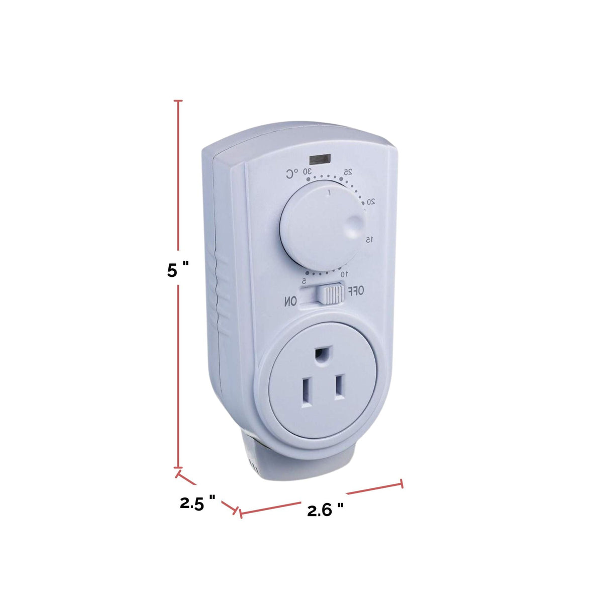 Heater Plug-in Thermostat for Portable Space Heater & AC, White N1A7 - product image 5