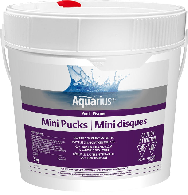 Mini Pucks Stabilized Chlorine Tablets, 2-kg I1S9