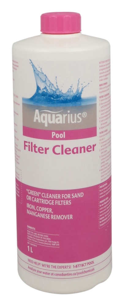 Pool Filter Cleaner, Cleans Sand & Cartridge Filter Media, 1-L U0T0