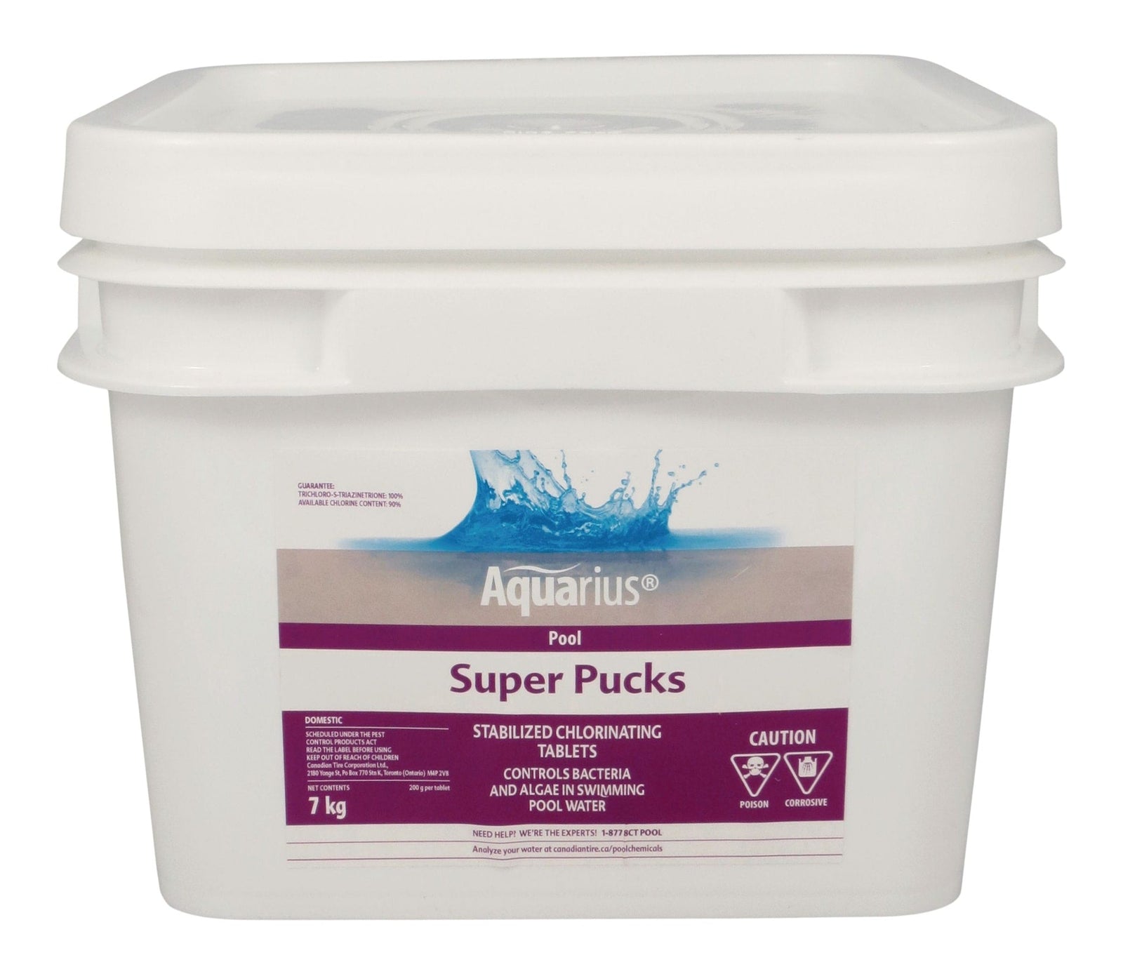 Super Pucks - Stabilized Pool Chlorine Pucks, 7-kg D1J2 - product image 1