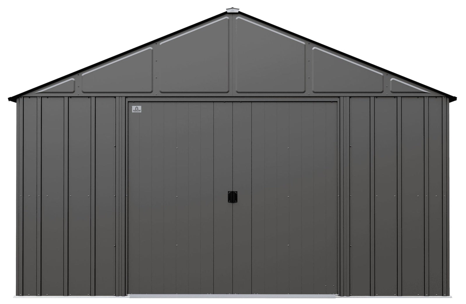 Classic 12x14-ft Charcoal Corrosion-Resistant Metal Shed F1P7 - product image 2