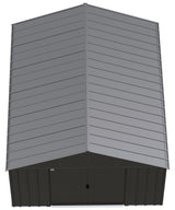 Classic 12x14-ft Charcoal Corrosion-Resistant Metal Shed F1P7 - product image 3