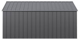 Classic 12x14-ft Charcoal Corrosion-Resistant Metal Shed F1P7 - product image 4