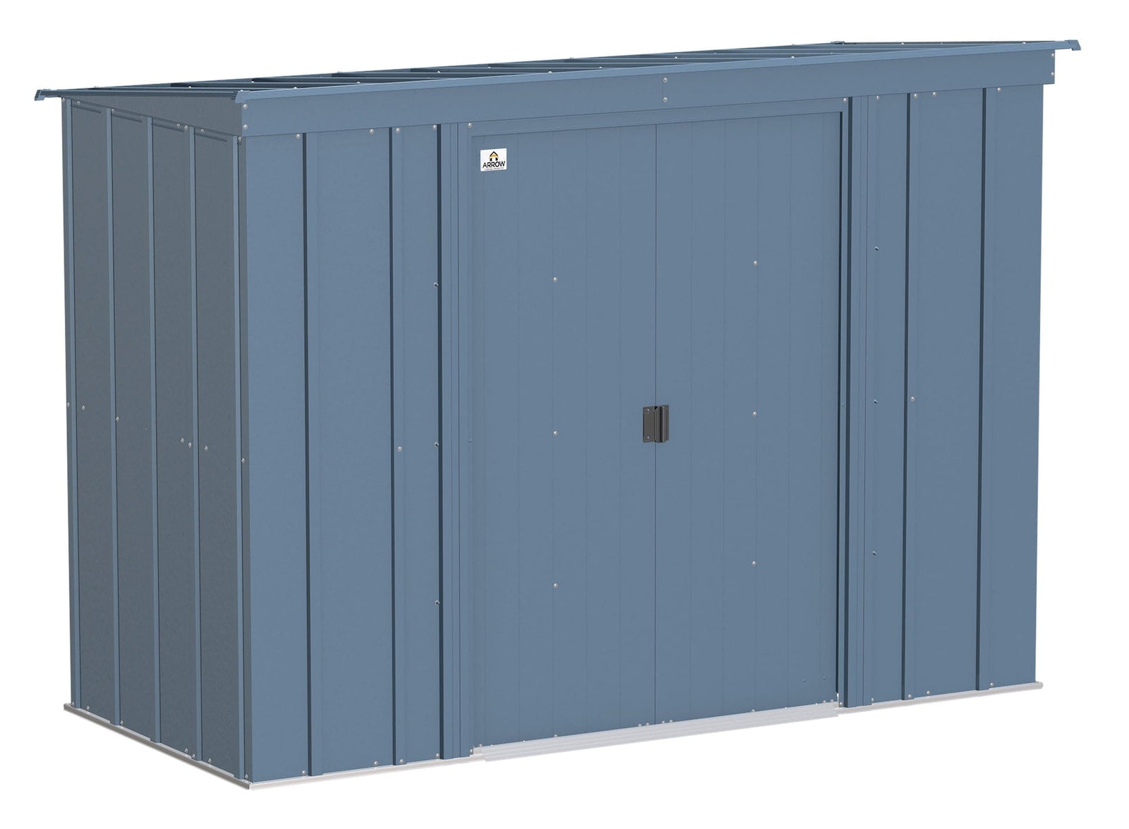 Classic Galvanized Steel Storage Shed, Blue Grey, 8-ft x 4-ft S4I8 - product image 2