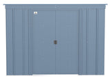 Classic Galvanized Steel Storage Shed, Blue Grey, 8-ft x 4-ft S4I8 - product image 3