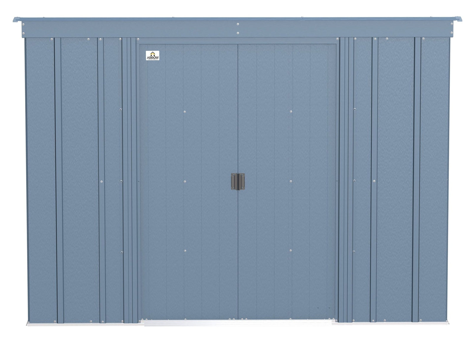 Classic Galvanized Steel Storage Shed, Blue Grey, 8-ft x 4-ft S4I8 - product image 3
