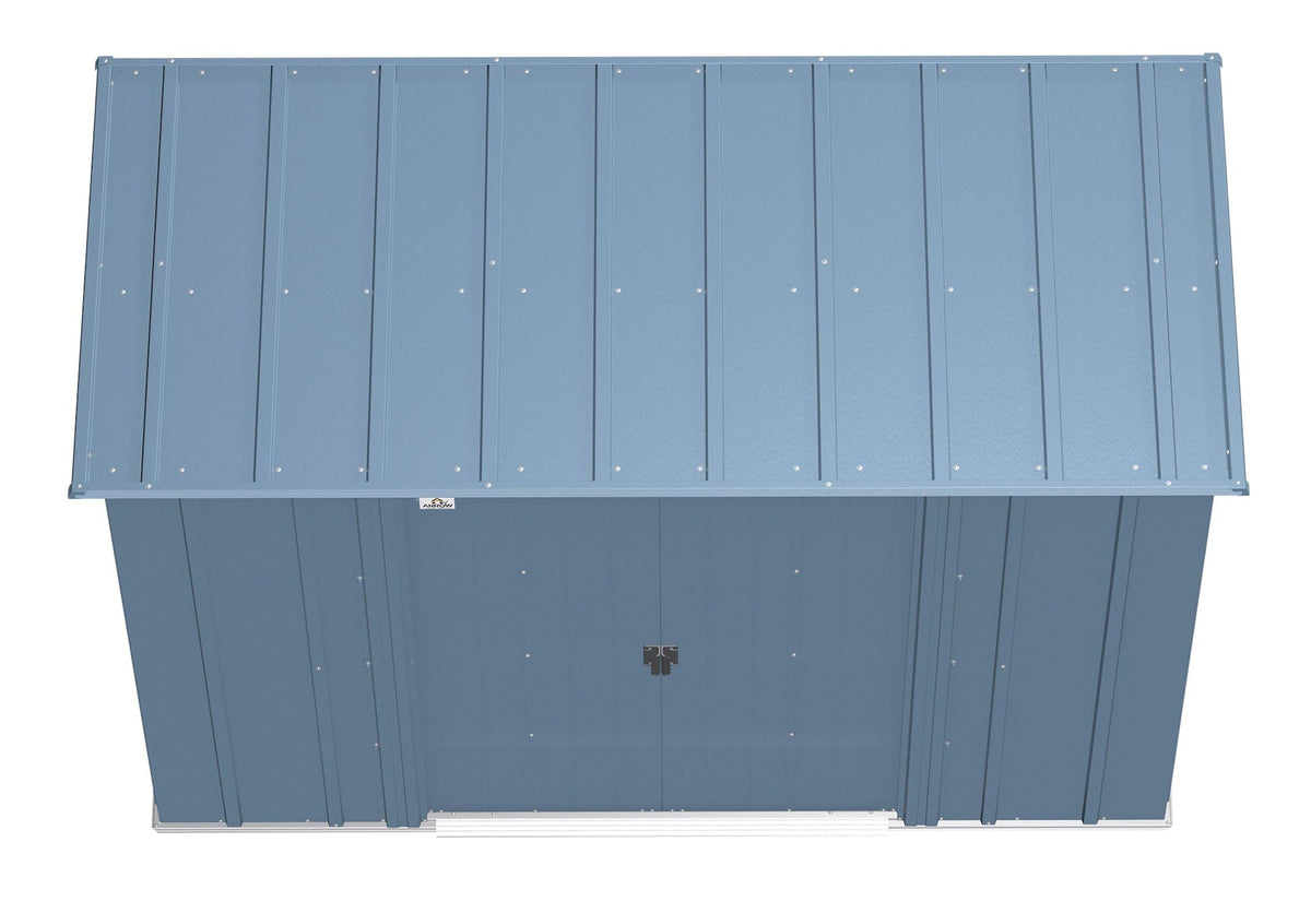 Classic Galvanized Steel Storage Shed, Blue Grey, 8-ft x 4-ft S4I8 - product image 5