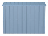 Classic Galvanized Steel Storage Shed, Blue Grey, 8-ft x 4-ft S4I8 - product image 6