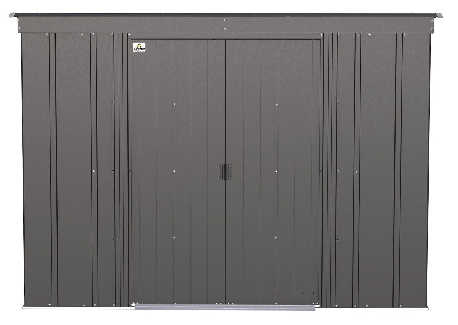 Classic Galvanized Steel Storage Shed, Charcoal, 8-ft x 4-ft Z0J0 - product image 3
