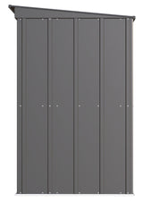 Classic Galvanized Steel Storage Shed, Charcoal, 8-ft x 4-ft Z0J0 - product image 4