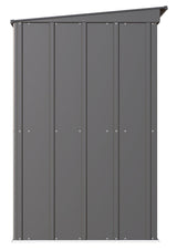 Classic Galvanized Steel Storage Shed, Charcoal, 8-ft x 4-ft Z0J0 - product image 5