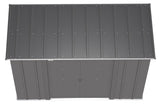 Classic Galvanized Steel Storage Shed, Charcoal, 8-ft x 4-ft Z0J0 - product image 6