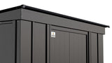 Classic Galvanized Steel Storage Shed, Charcoal, 8-ft x 4-ft Z0J0 - product image 7