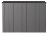Classic Galvanized Steel Storage Shed, Charcoal, 8-ft x 4-ft Z0J0 - product image 8