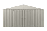 Elite 14x12-ft Cool Grey Weather-Resistant Steel Shed B4B5 - product image 1